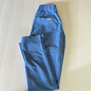 FIGS Yola Scrub Pants, Ladies Size Small, Ceil Blue